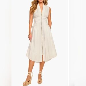 Meg Cotton Blend Sleeveless Dress Ramy Brook